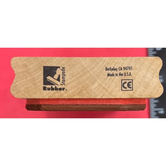 Iris Rubber Stamp Wood Mounted Handmade USA rubber stampede - Picture 3 of 4